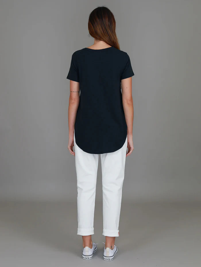 Collection of 3rd Story Jill Gold Star Short Sleeve Tee - Ink in a gallery layout