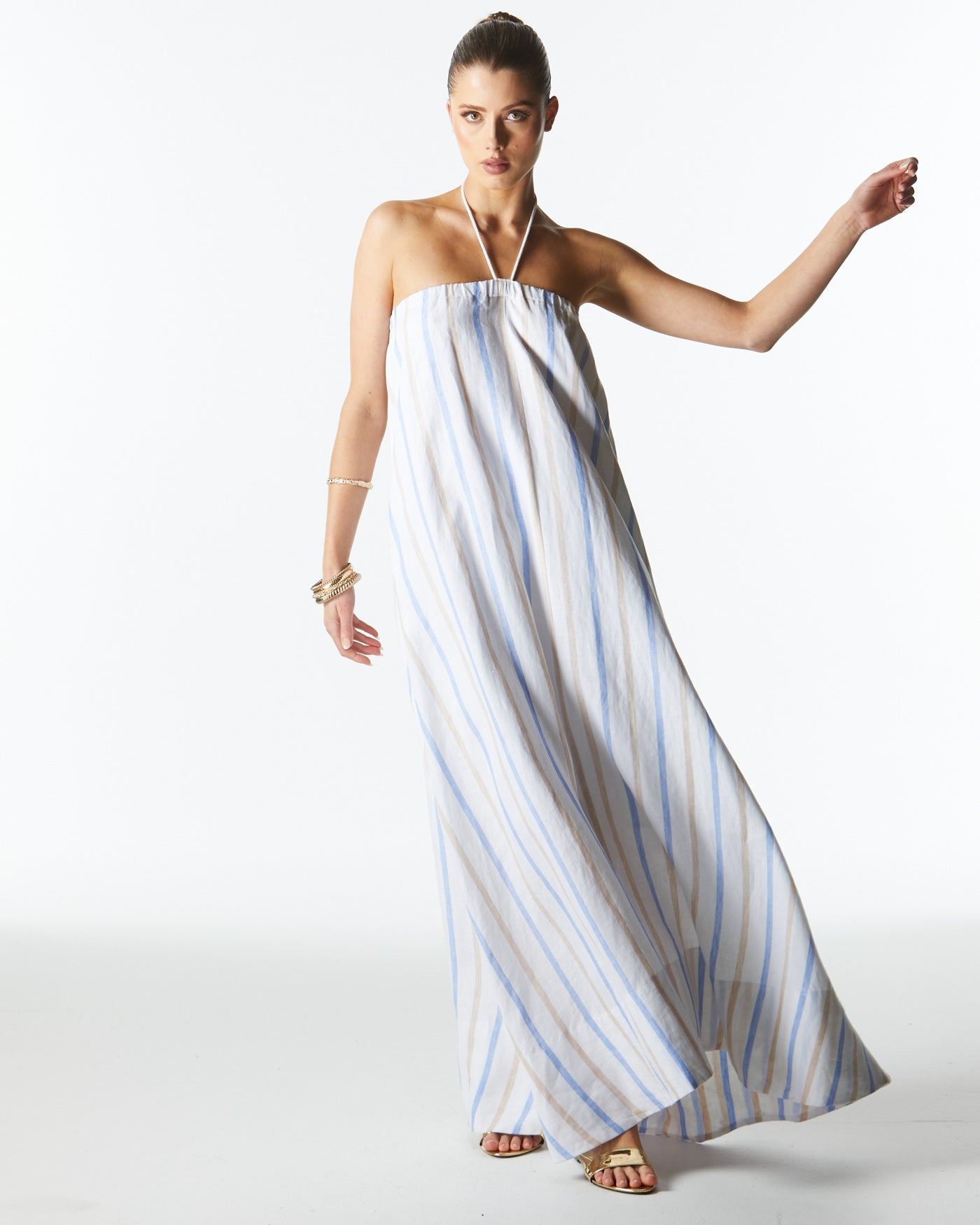 Collection of Fate and Becker Poolside Boxy Dress - Stripe in a gallery layout