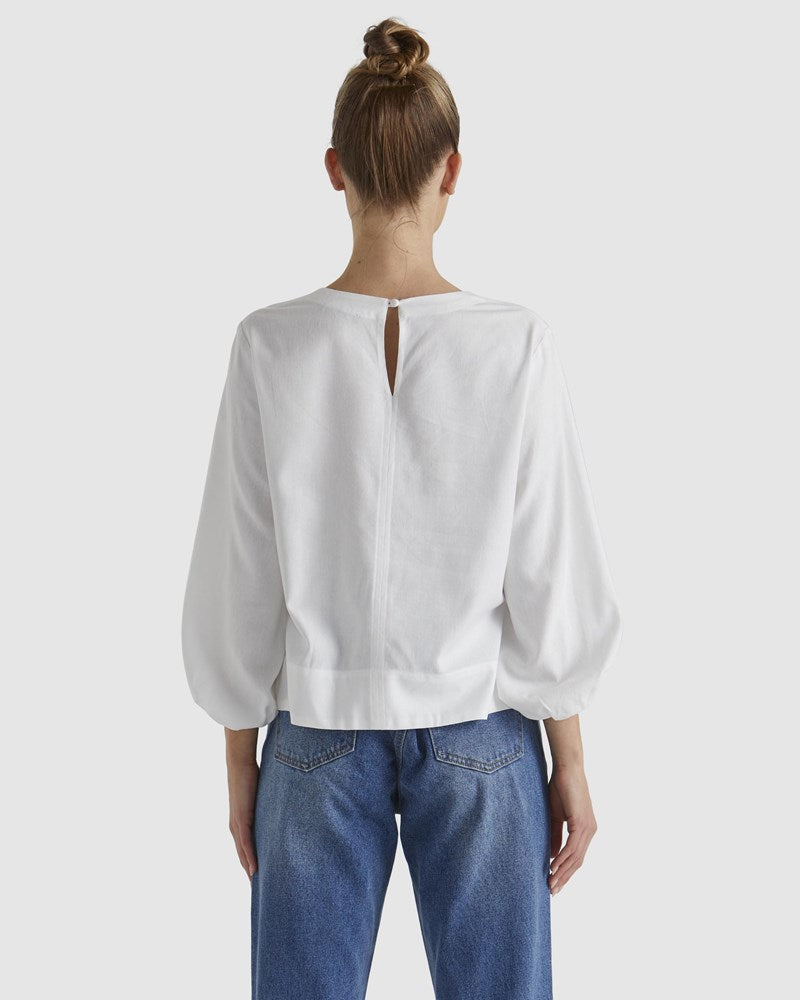 Collection of Fate and Becker Sun Jewel Top - White in a gallery layout