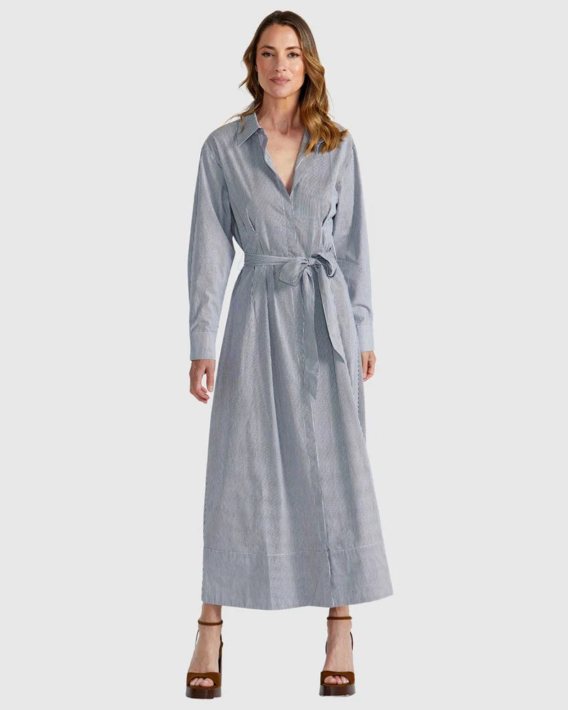 Collection of Fate and Becker Madras Dress - Black/White in a gallery layout