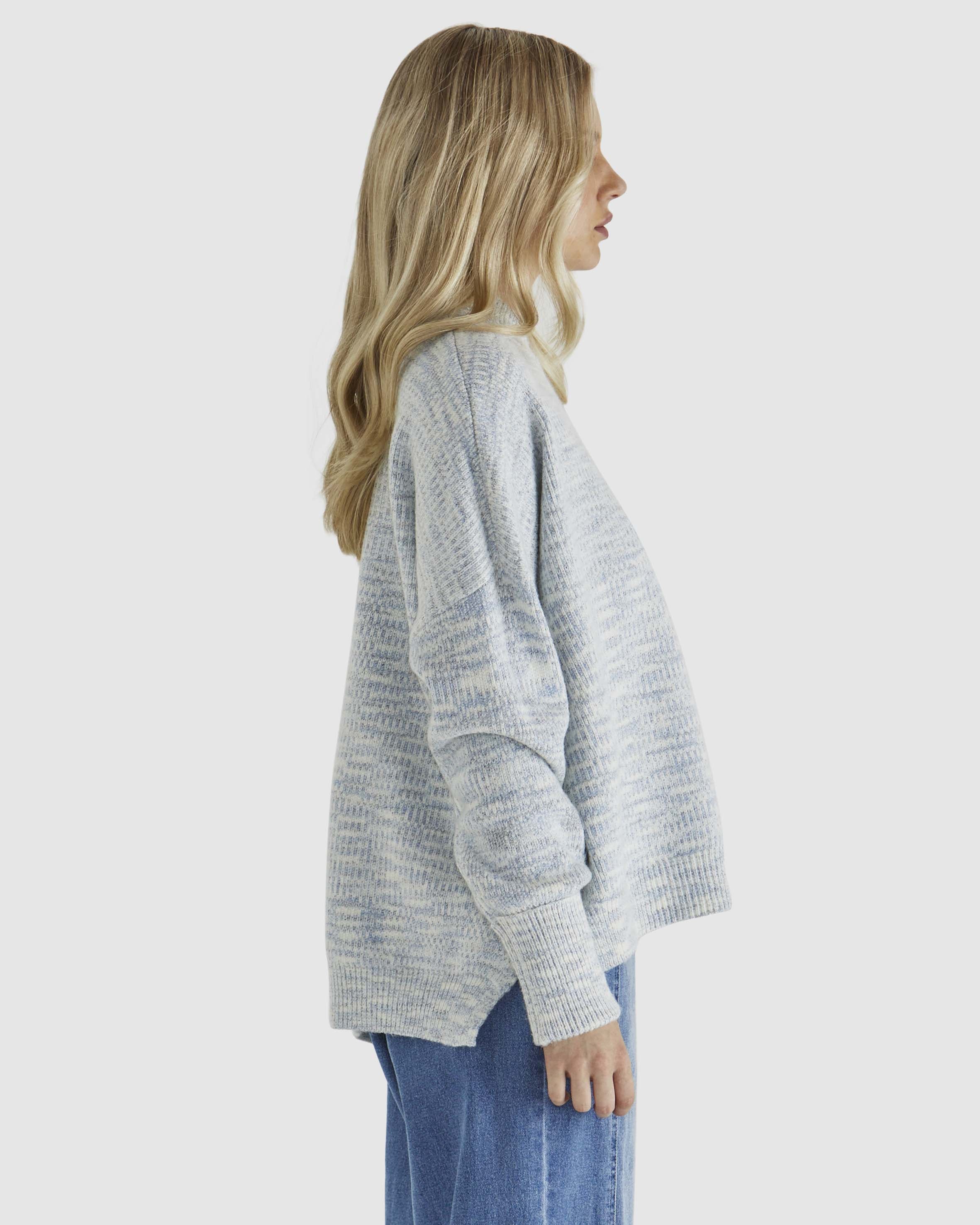 Collection of Sass Kirsha Knit - Blue Marle in a gallery layout