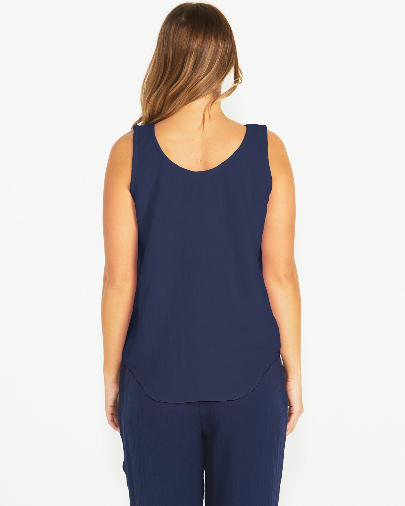 Collection of Sass Henny Tank - Navy in a gallery layout