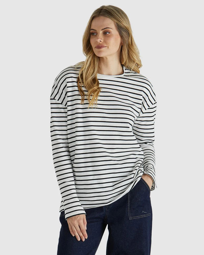 Sass Alma Top - White/Black