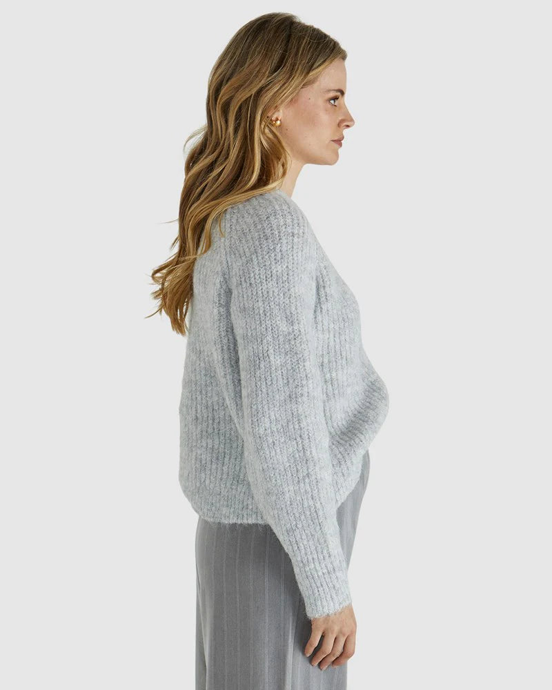 Collection of Sass Romee Cardi - White Marl in a gallery layout