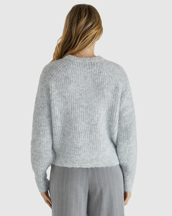 Collection of Sass Romee Cardi - White Marl in a gallery layout