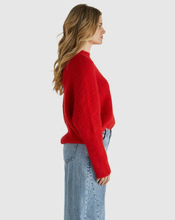 Collection of Sass Romee Knit - Poppy Red in a gallery layout