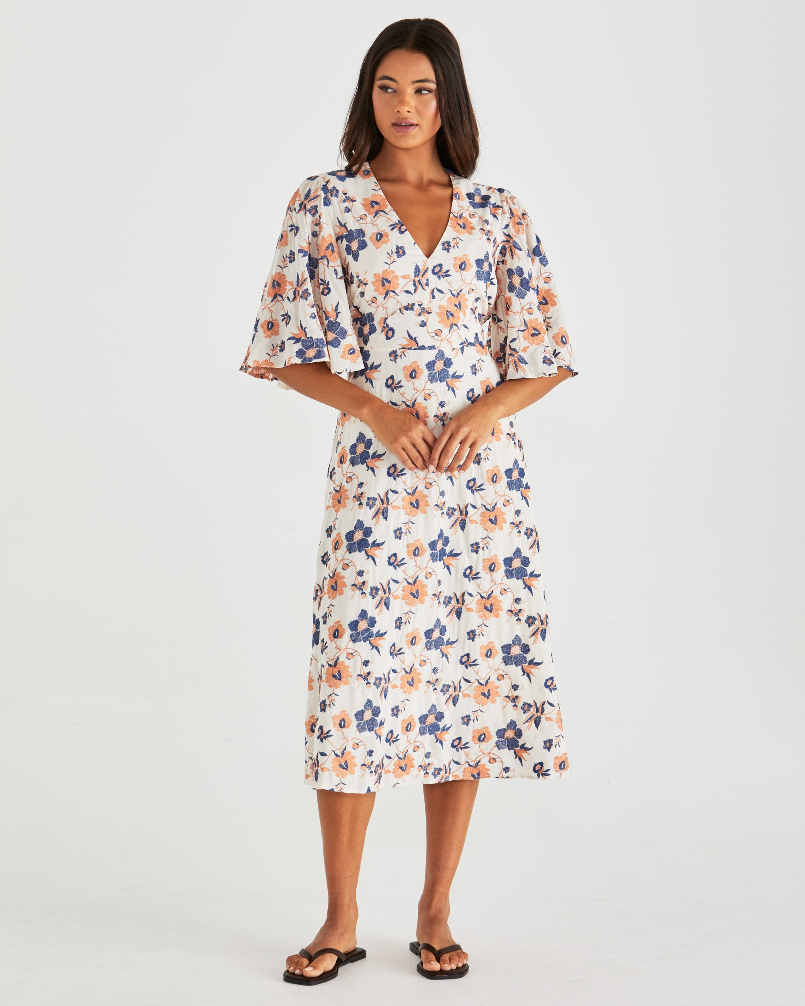 Sass Luca Dress - Floral Embroidery