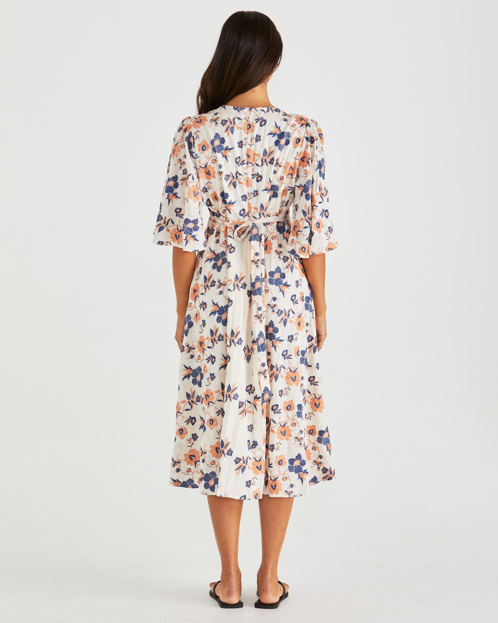 Collection of Sass Luca Dress - Floral Embroidery in a gallery layout