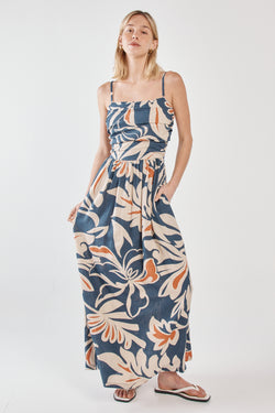 Collection of Sass Jana Strapless Dress - Wild Orchid Navy in a gallery layout