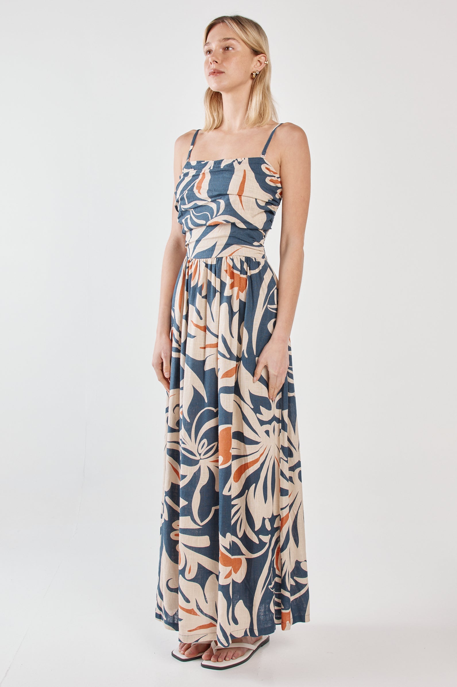 Sass Jana Strapless Dress - Wild Orchid Navy