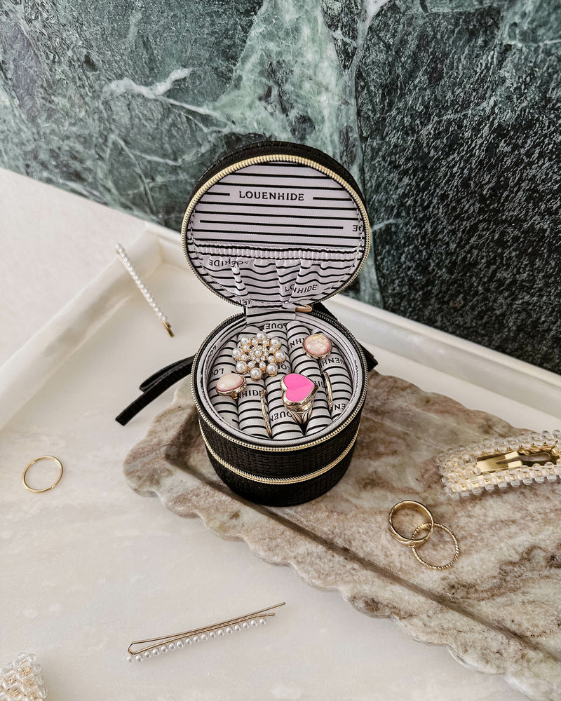 Collection of Louenhide Sofia Jewellery Box - Black in a gallery layout