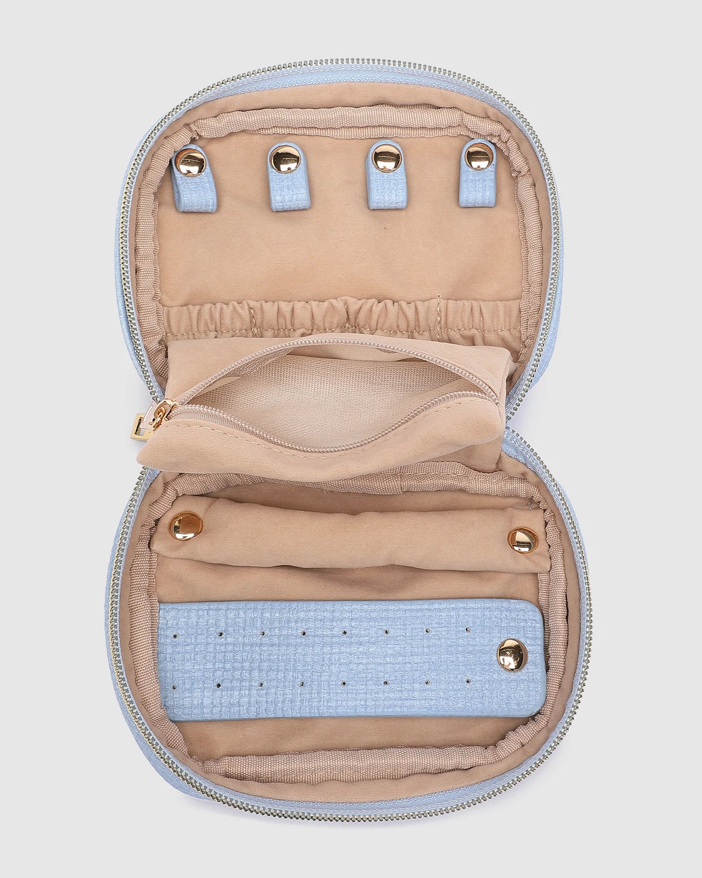Collection of Louenhide Rita Jewellery Case -Pastel Blue in a gallery layout