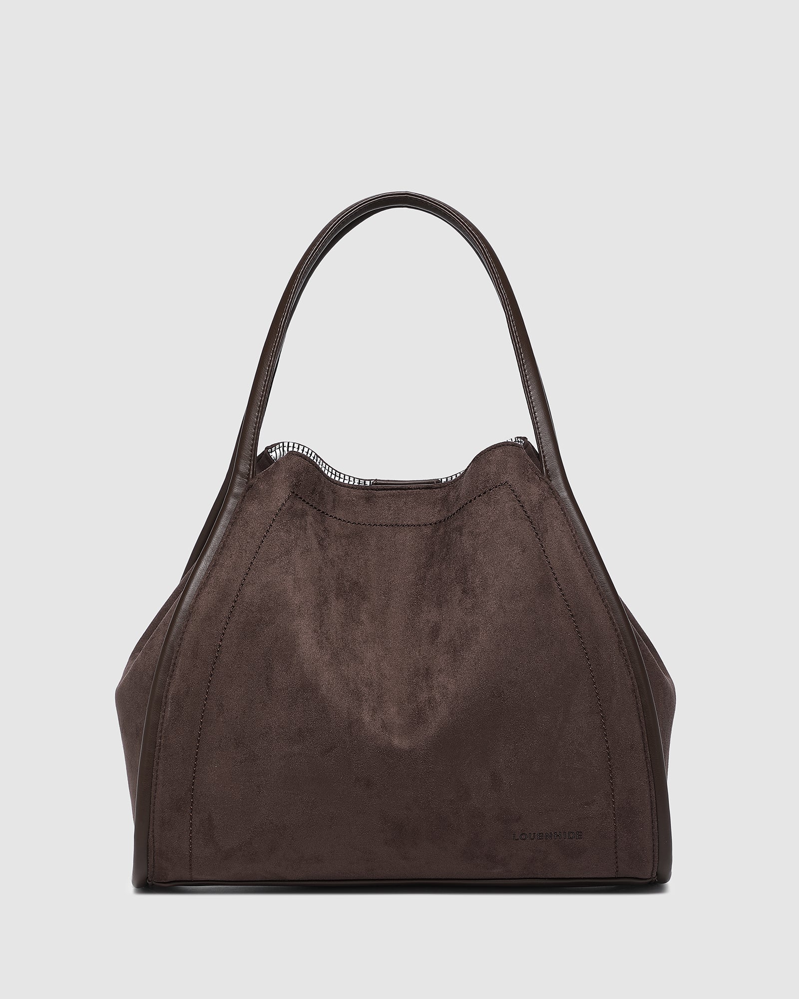 Collection of Louenhide Sutton Shoulder Bag - Chocolate in a gallery layout