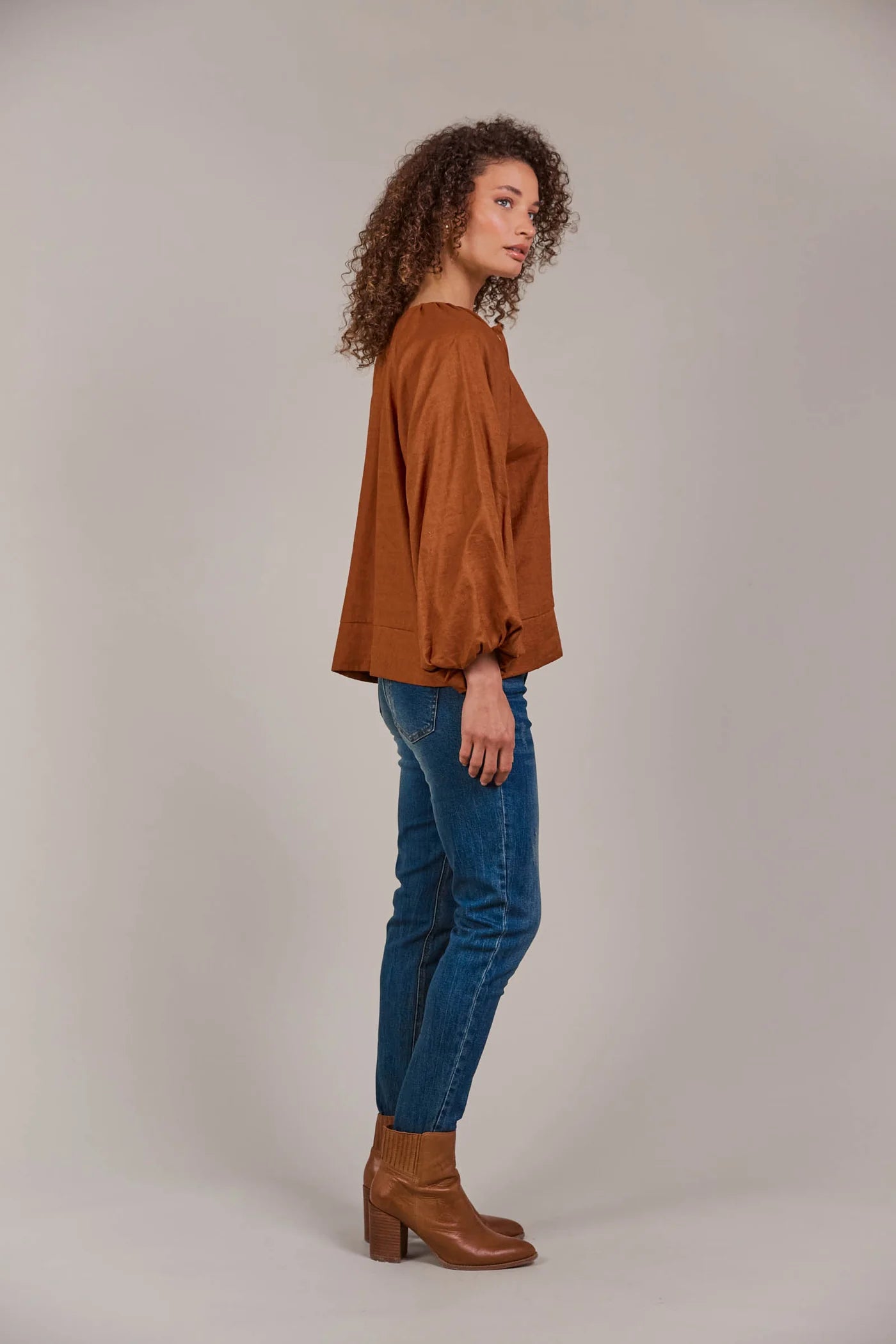 Collection of Eb and Ive Laax Button Blouse - Hazel in a gallery layout