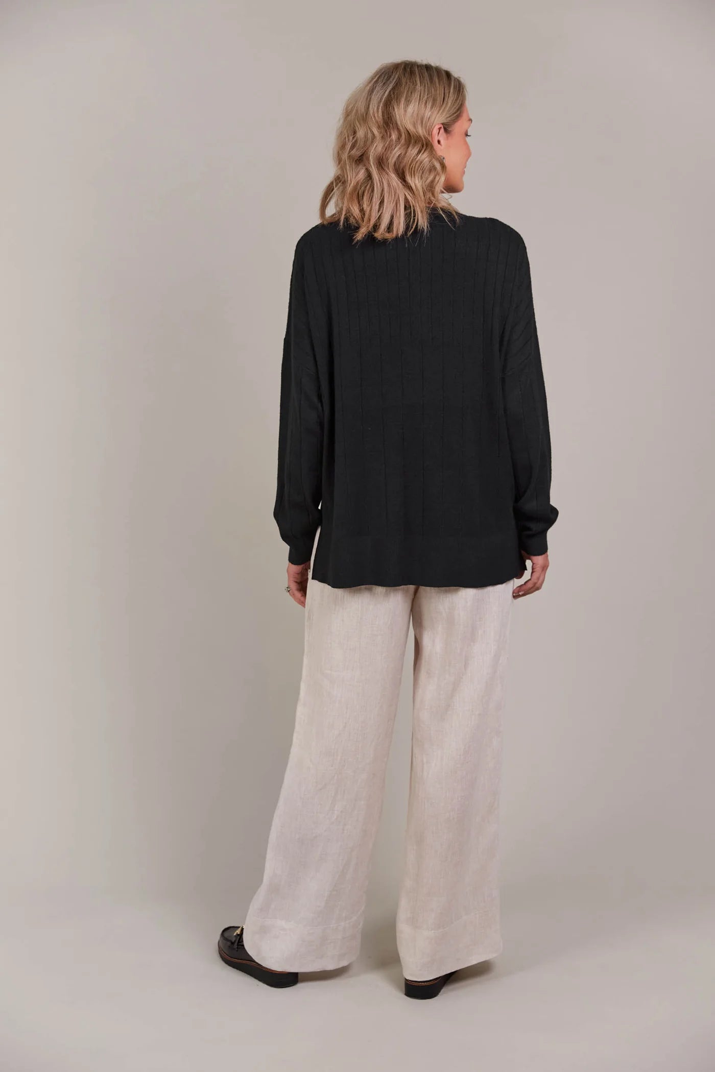 Collection of Eb and Ive Palmer Knit - Black in a gallery layout