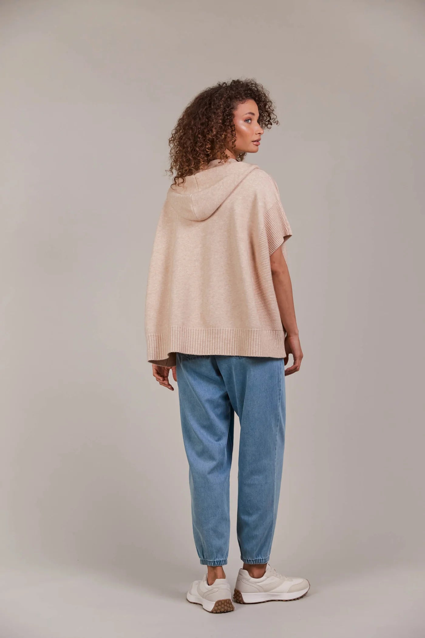 Collection of Eb and Ive Estel Hood Knit - Oat in a gallery layout