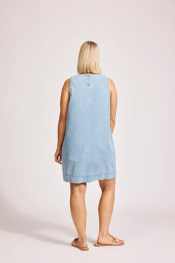 Collection of Eb and Ive Melenia Denim Tank Dress - Denim in a gallery layout