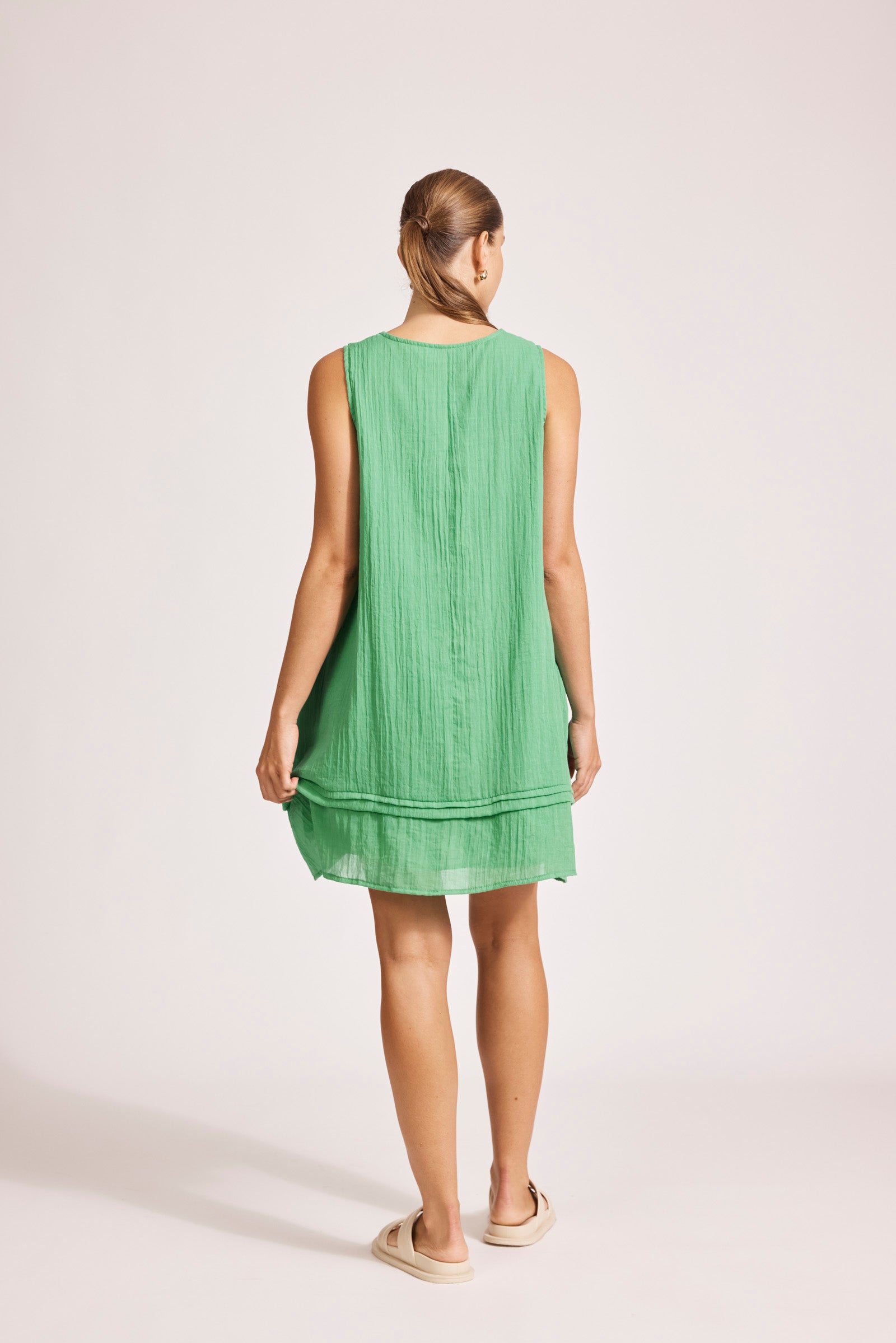 Collection of Eb and Ive Orsula Tank Dress - Jade in a gallery layout