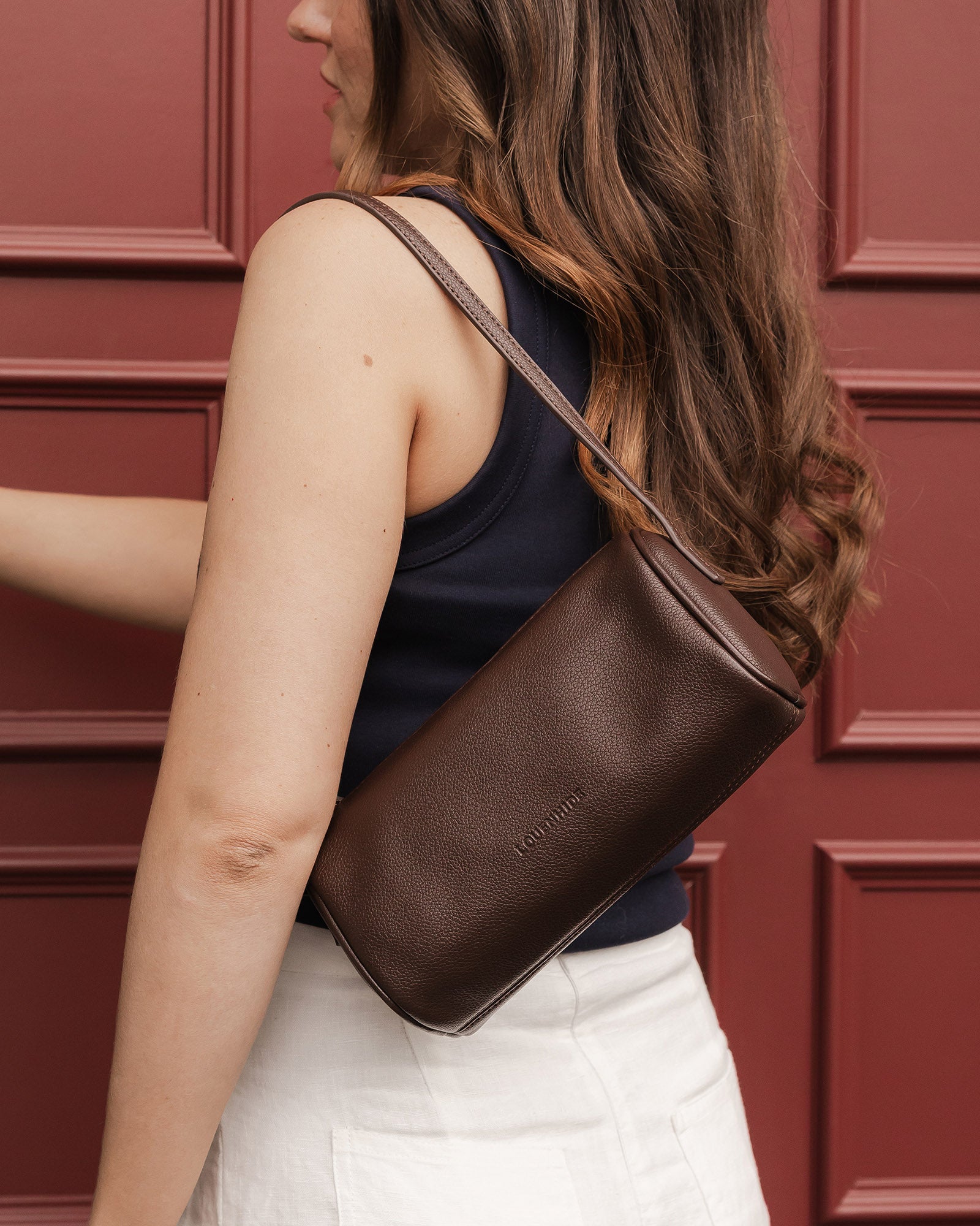 Collection of Louenhide Serena Handbag - Chocolate in a gallery layout