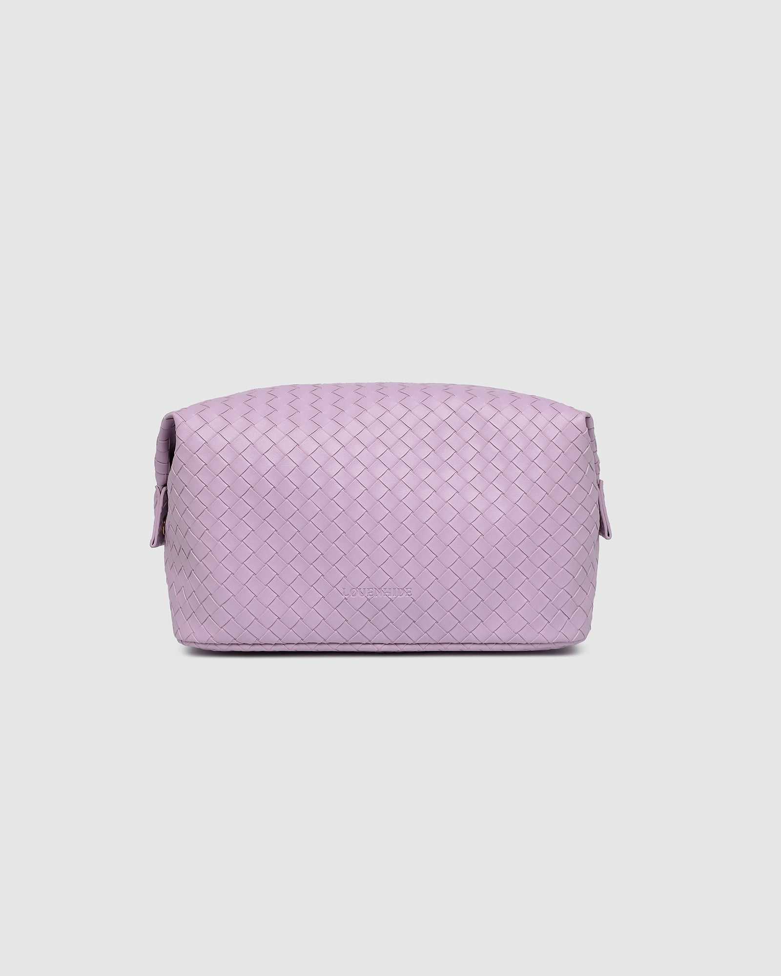 Collection of Louenhide Lucinda Woven Cosmetic Case - Lilac in a gallery layout
