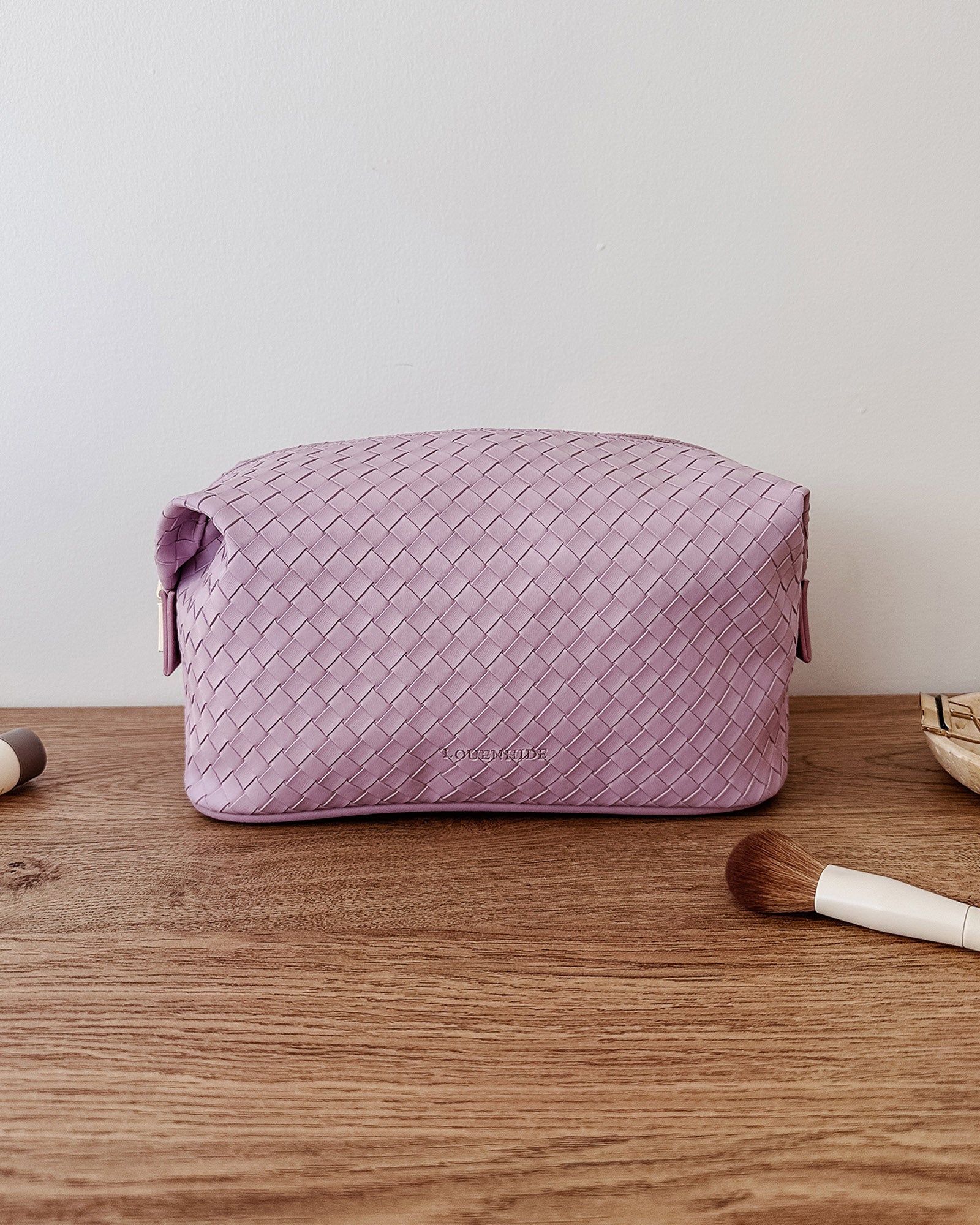 Louenhide Lucinda Woven Cosmetic Case - Lilac