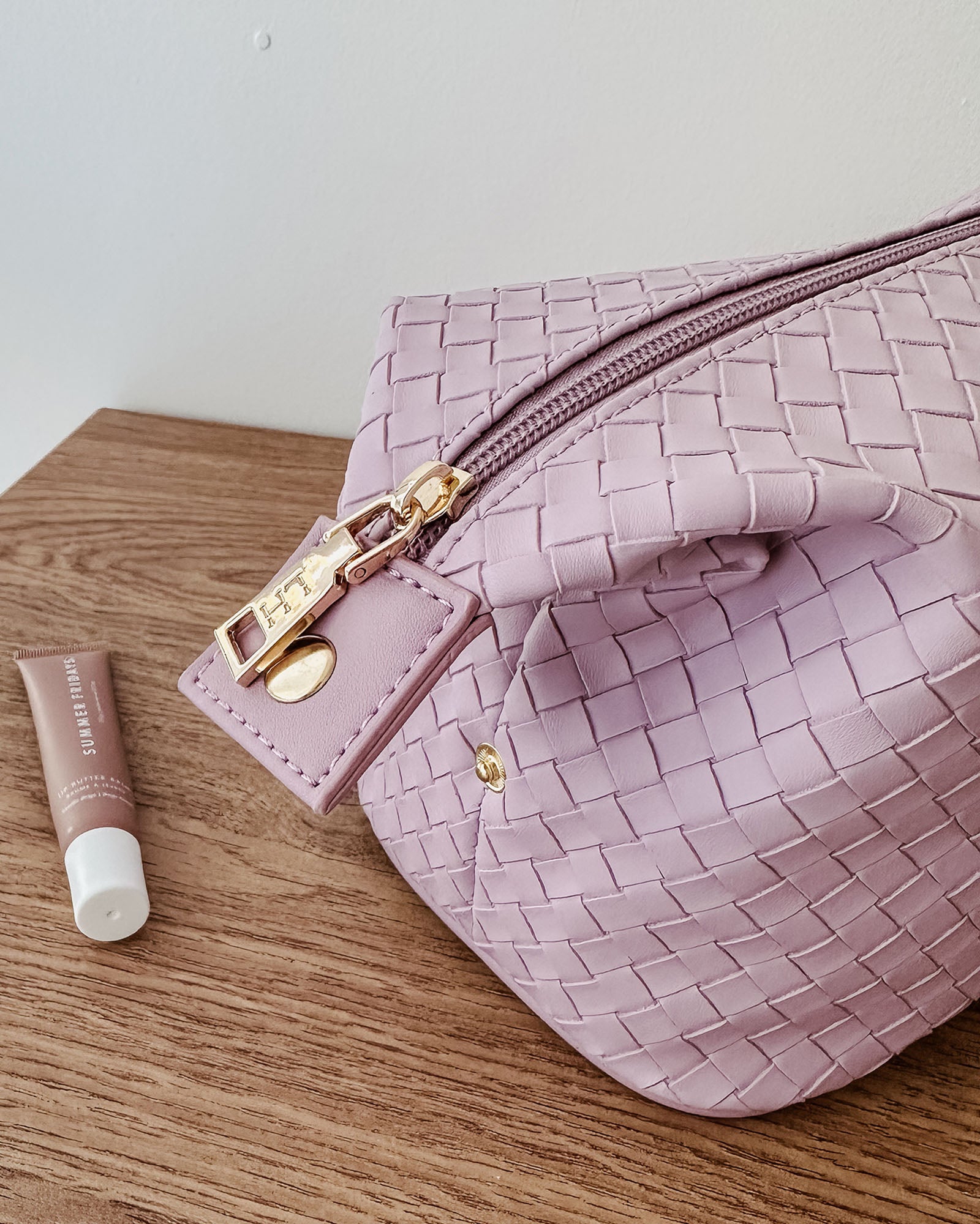 Louenhide Lucinda Woven Cosmetic Case - Lilac