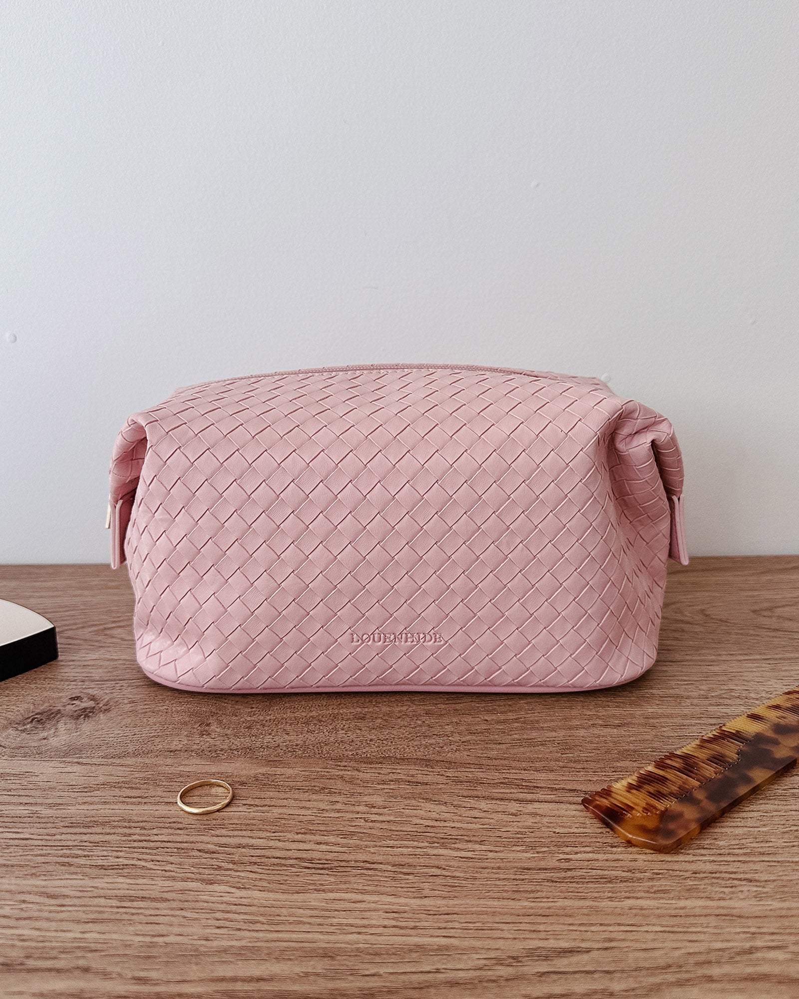 Louenhide Lucinda Woven Cosmetic Case - Pink