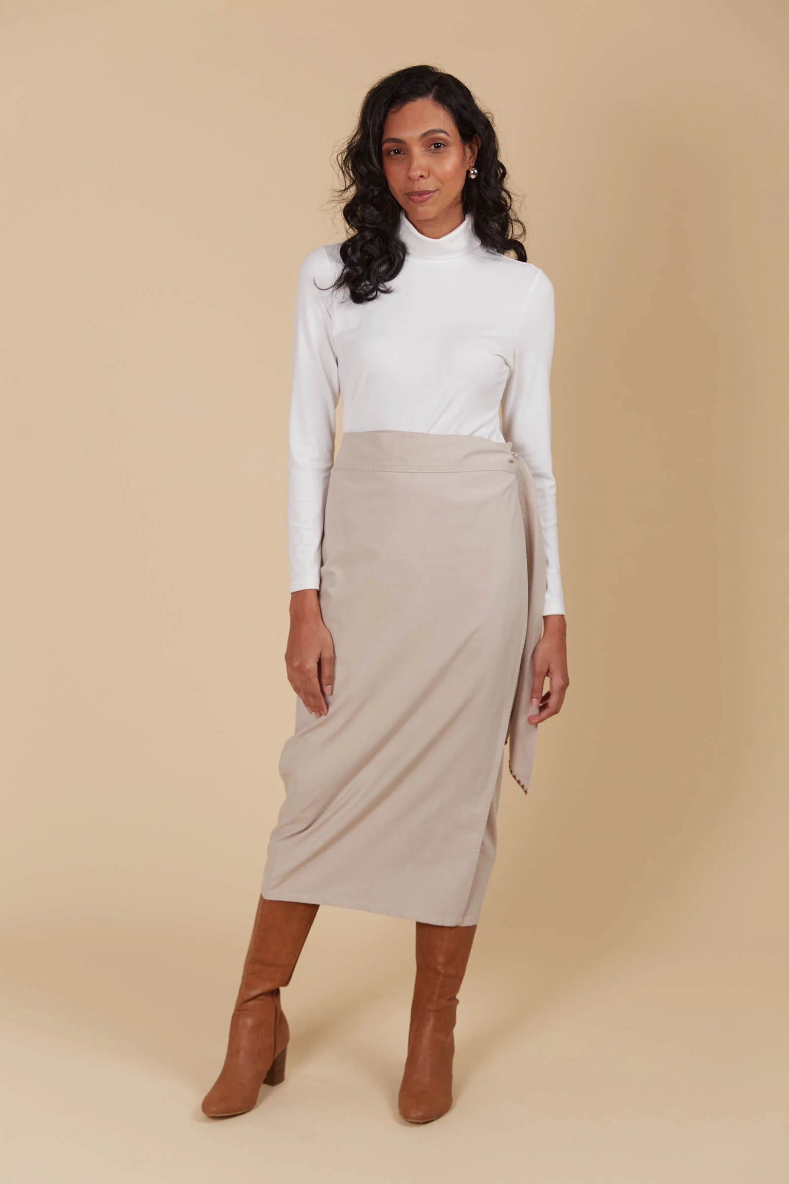 Isle of Mine Freya Wrap Skirt - Canvas