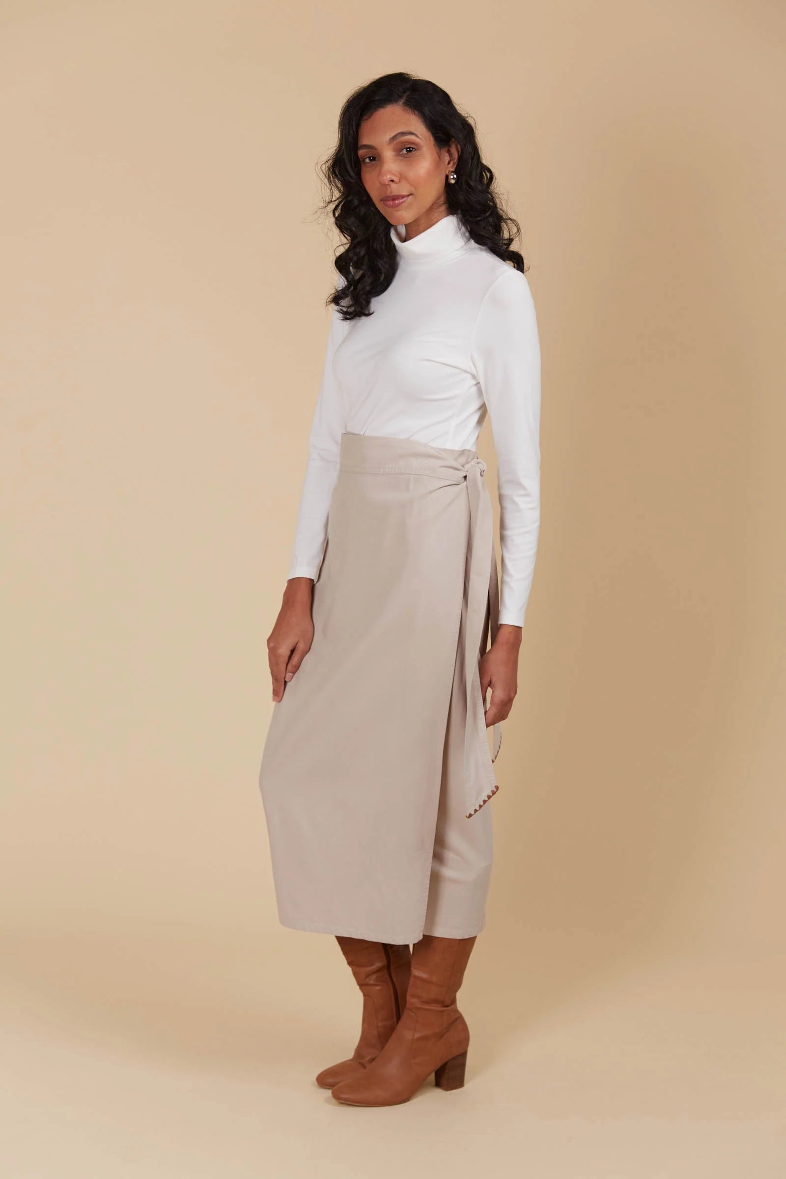 Isle of Mine Freya Wrap Skirt - Canvas