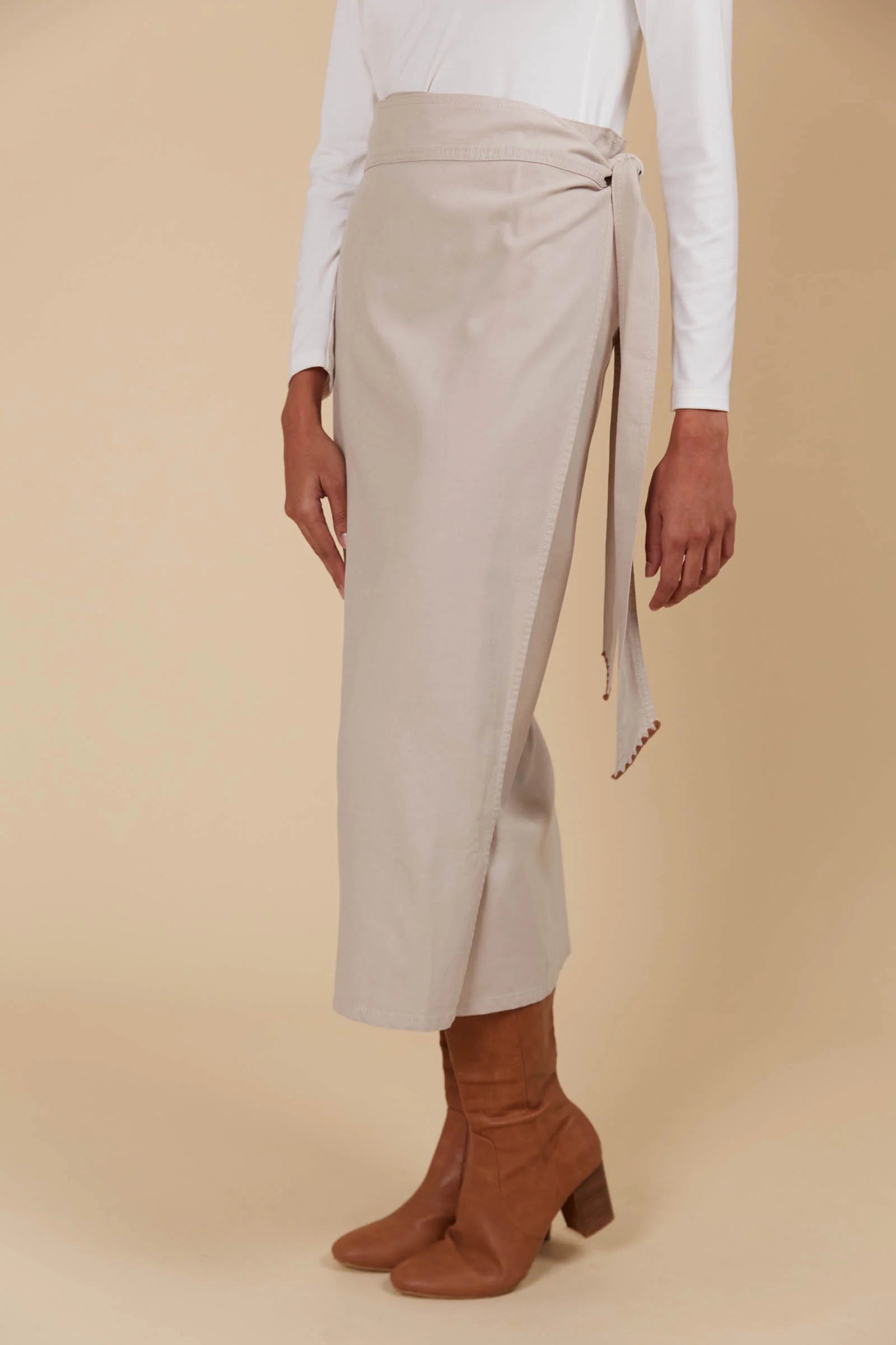 Isle of Mine Freya Wrap Skirt - Canvas