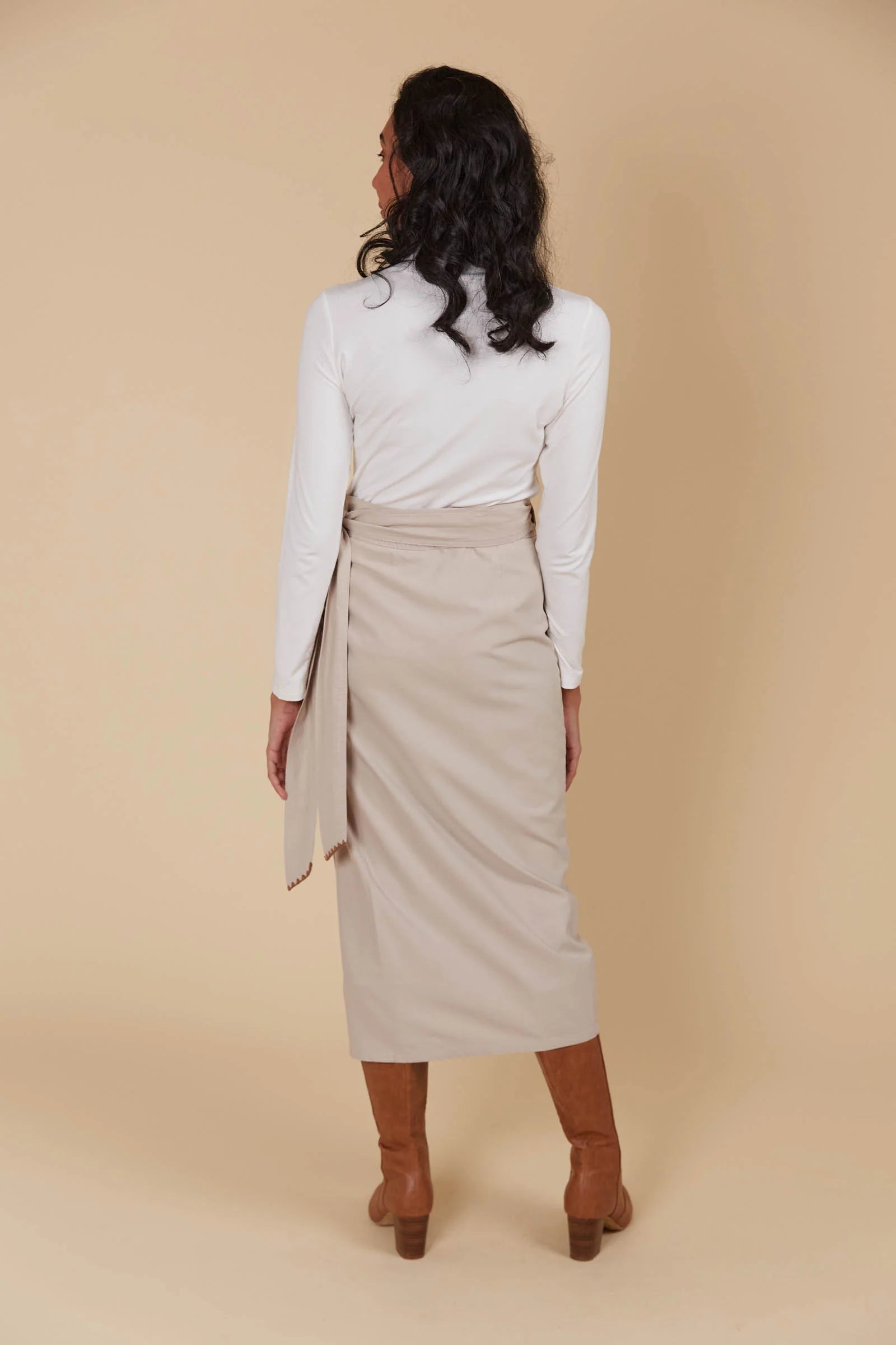 Isle of Mine Freya Wrap Skirt - Canvas