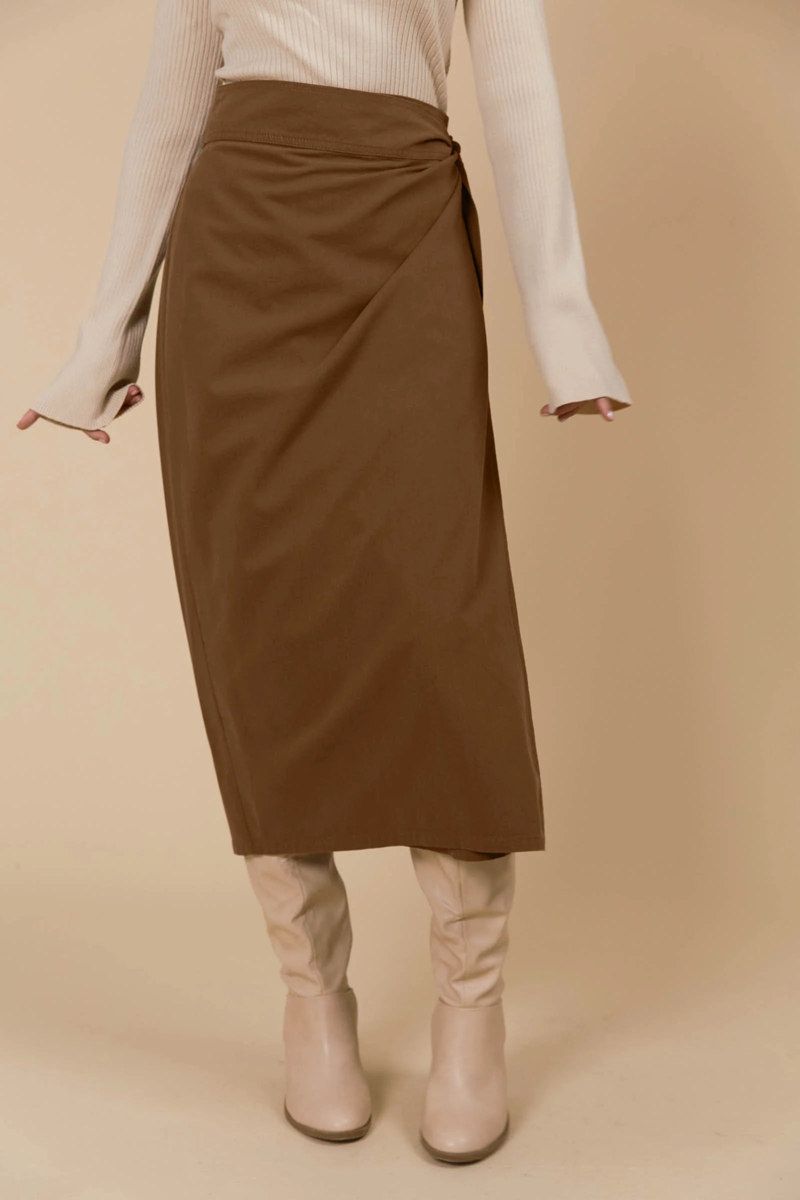 Isle of Mine Freya Wrap Skirt - Toffee