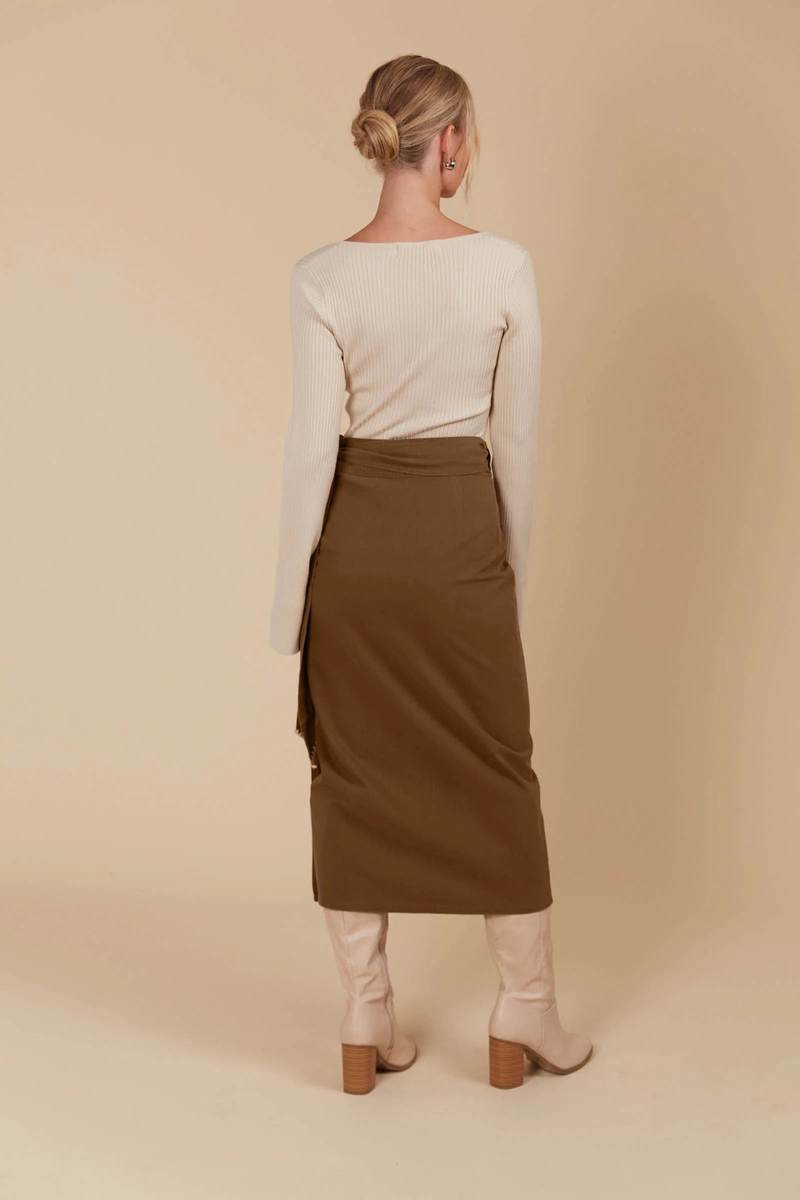 Isle of Mine Freya Wrap Skirt - Toffee