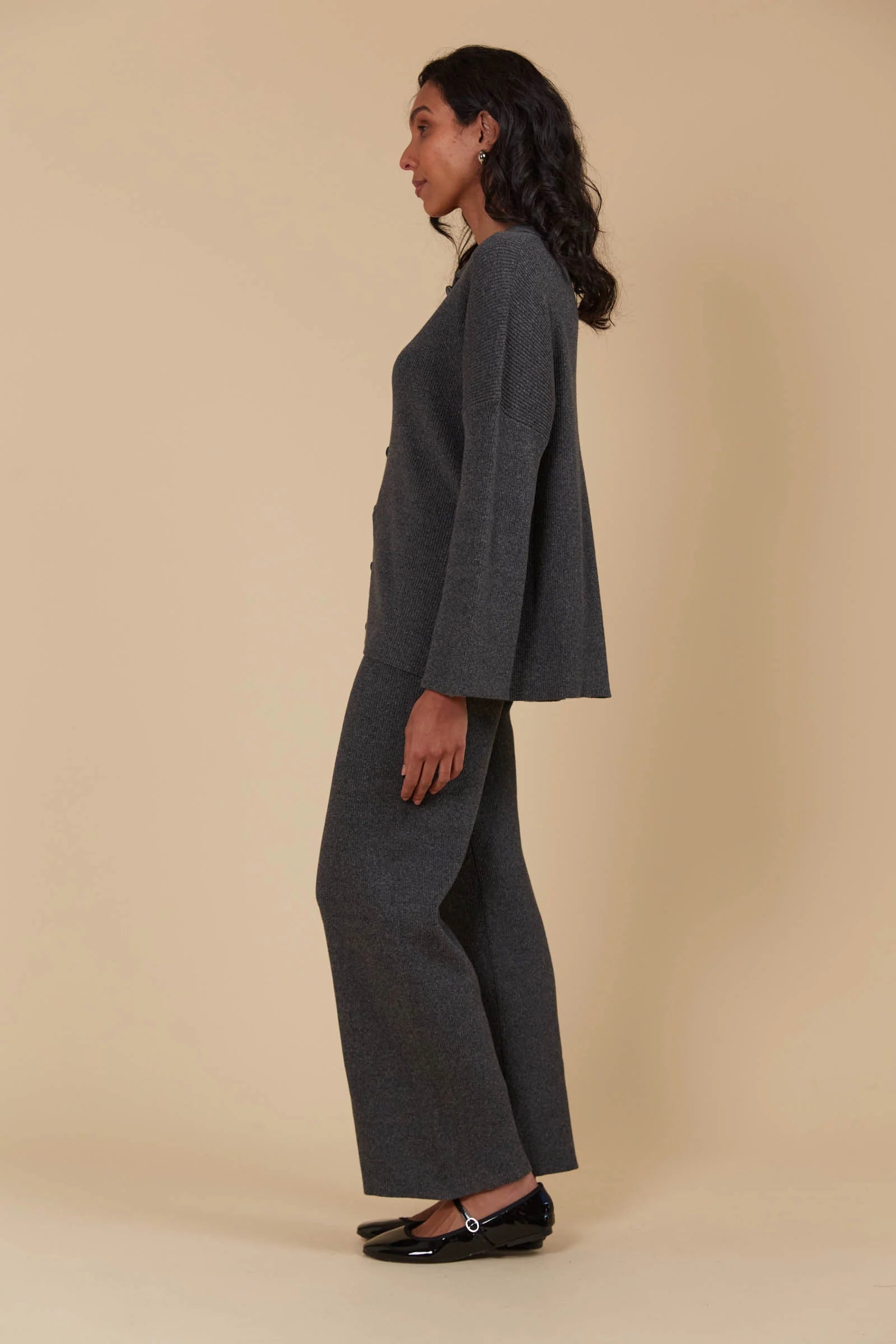 Collection of Isle of Mine Tala Knit Shirt - Ash in a gallery layout