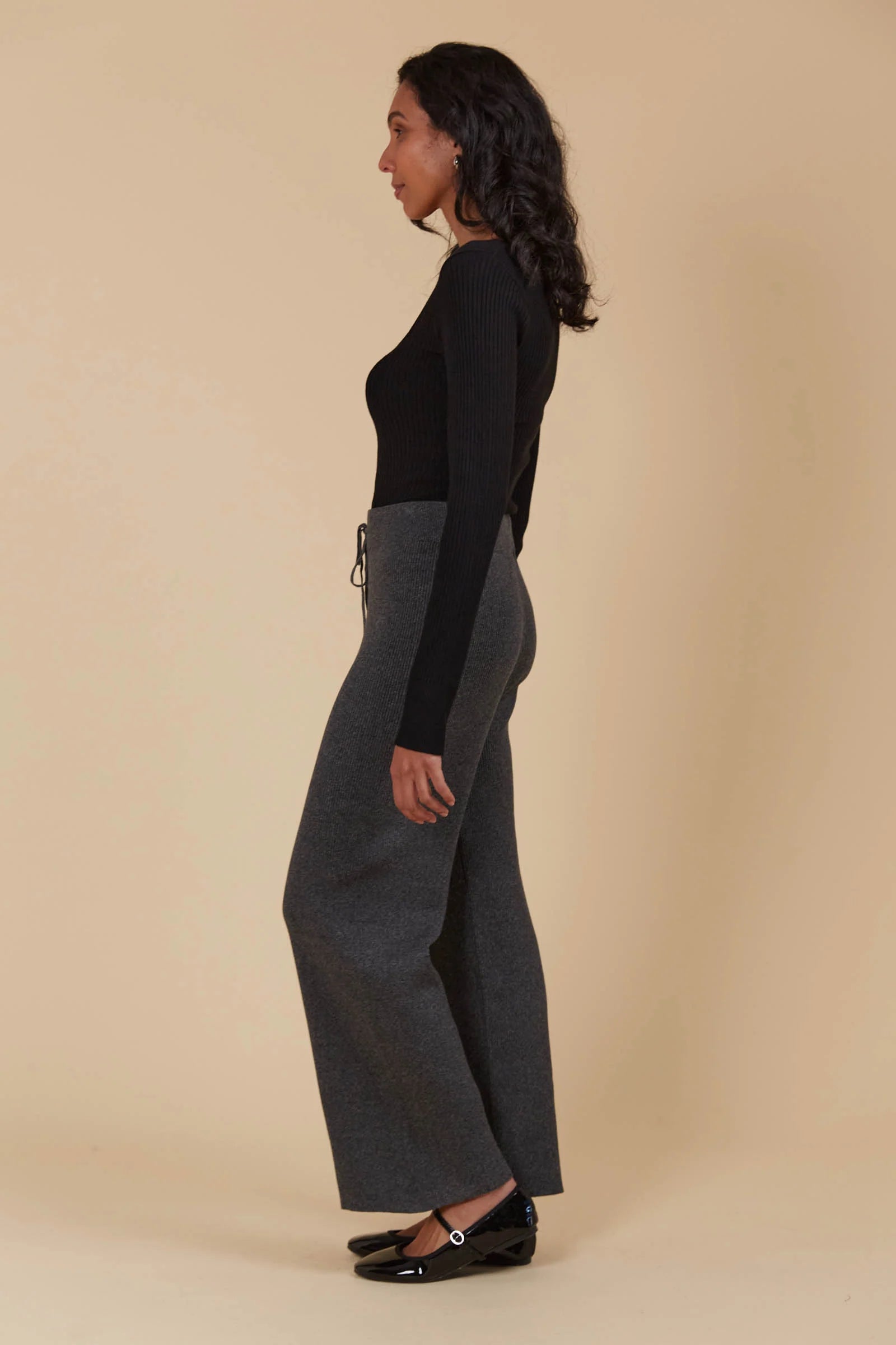 Collection of Isle of Mine Tala Knit Pant - Ash in a gallery layout