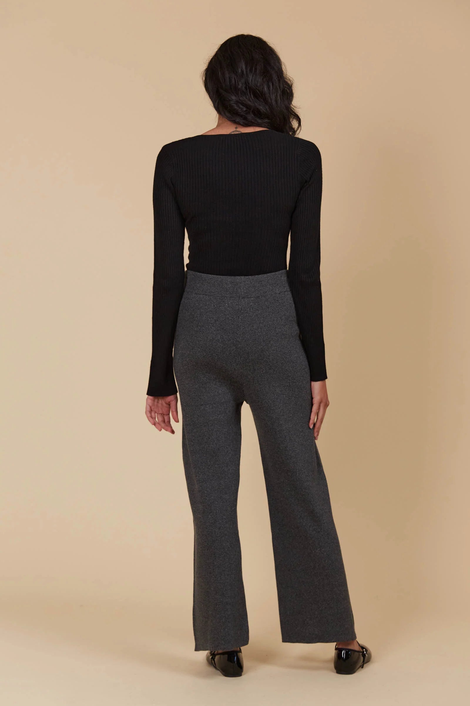 Collection of Isle of Mine Tala Knit Pant - Ash in a gallery layout