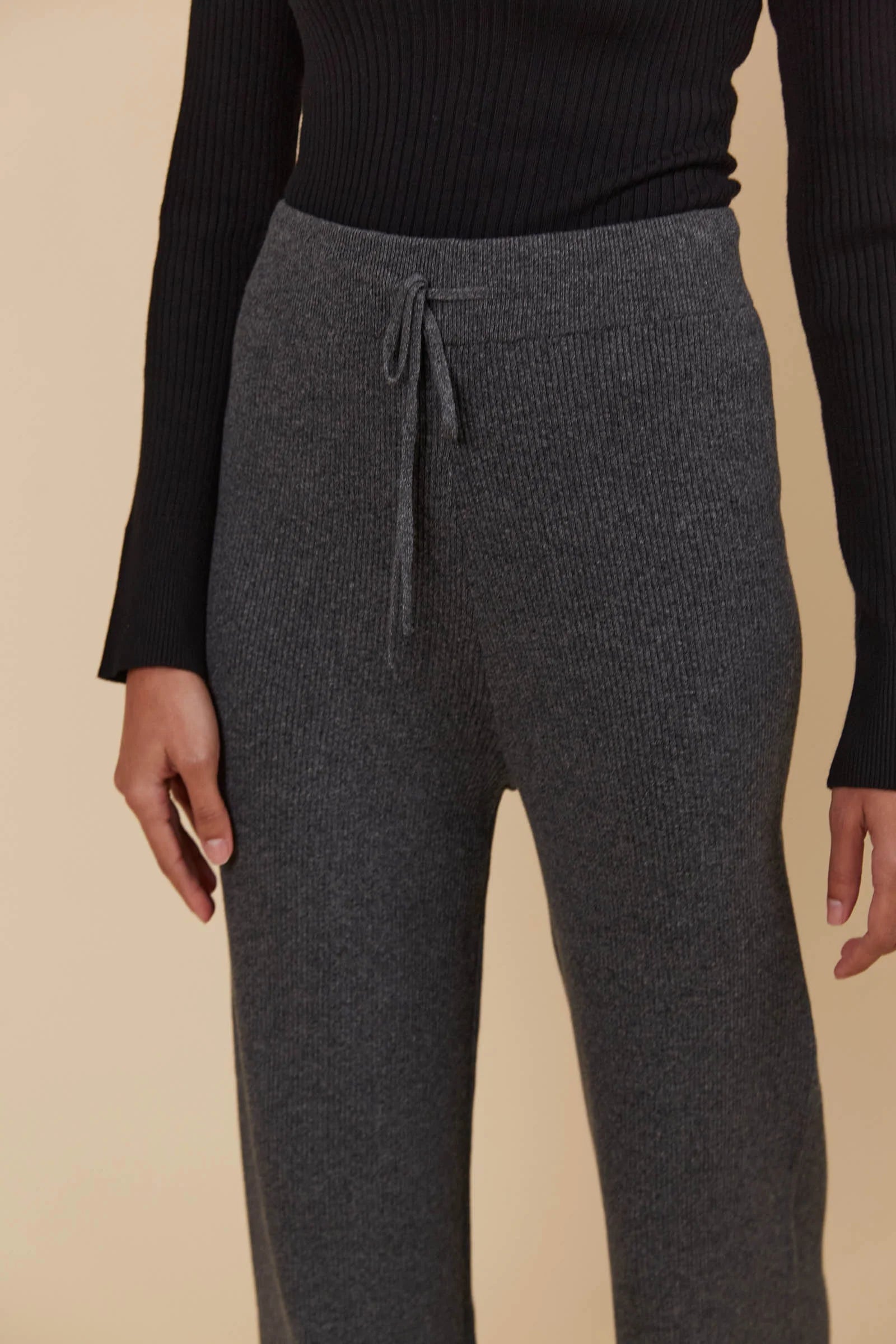 Collection of Isle of Mine Tala Knit Pant - Ash in a gallery layout