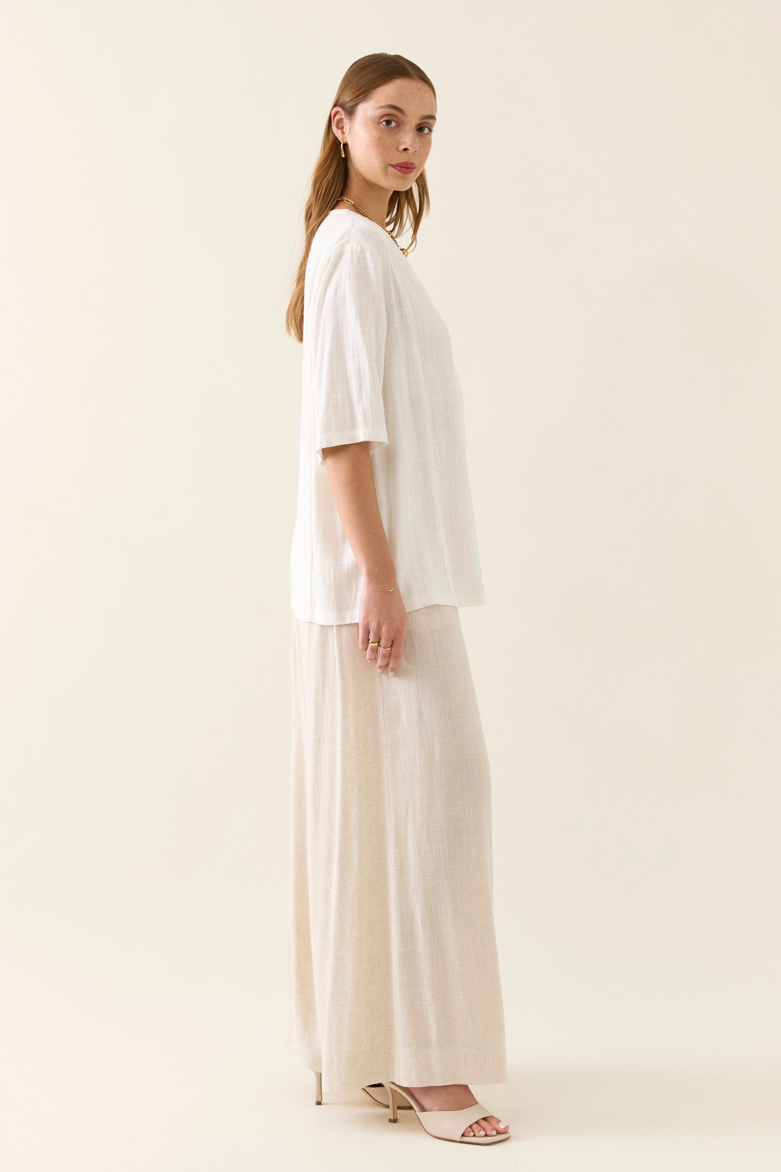 Collection of Isle Of Mine Ingrid Button Top - Lotus in a gallery layout