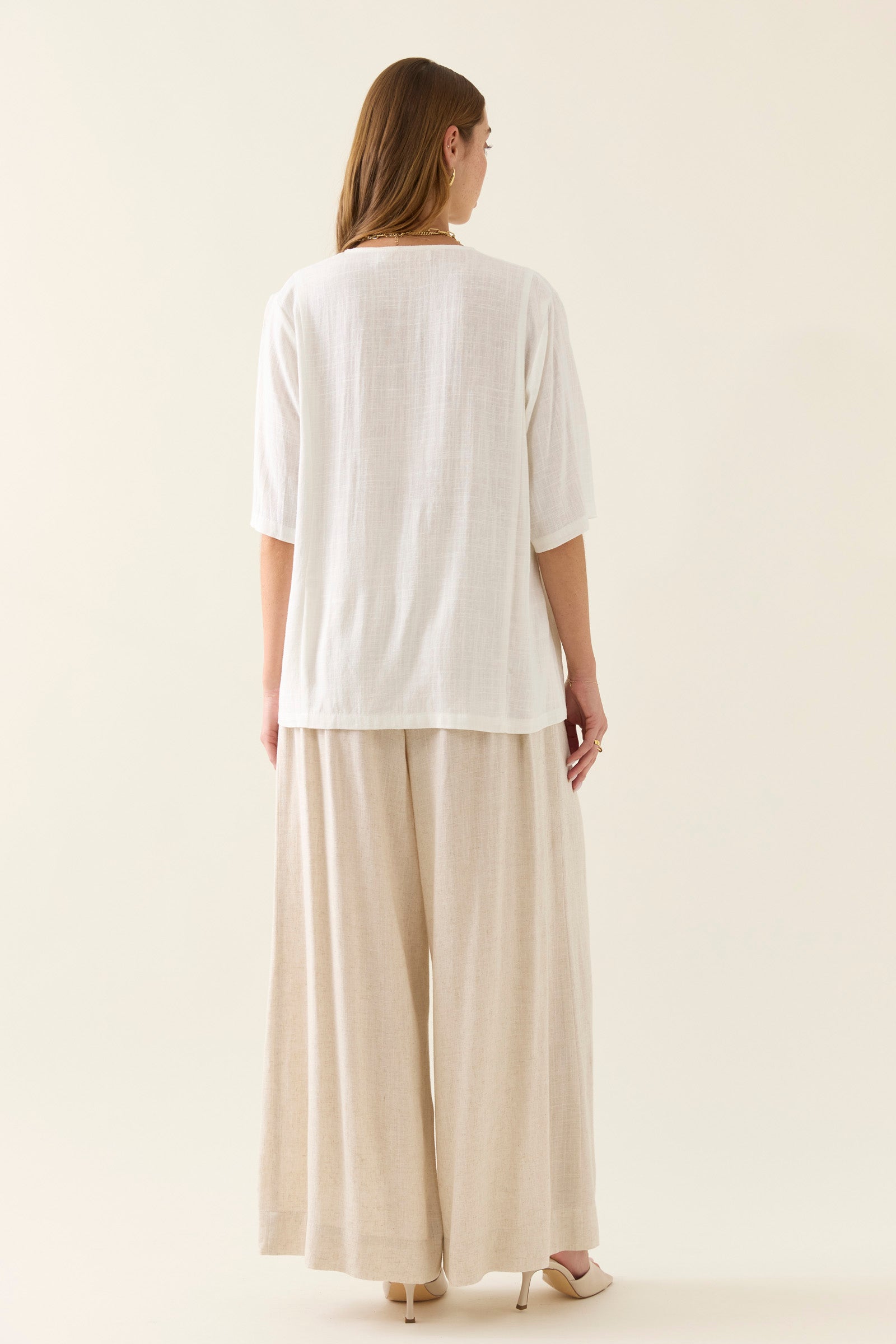 Collection of Isle Of Mine Ingrid Button Top - Lotus in a gallery layout