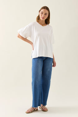 Collection of Isle Of Mine Edith Tshirt - Lotus in a gallery layout