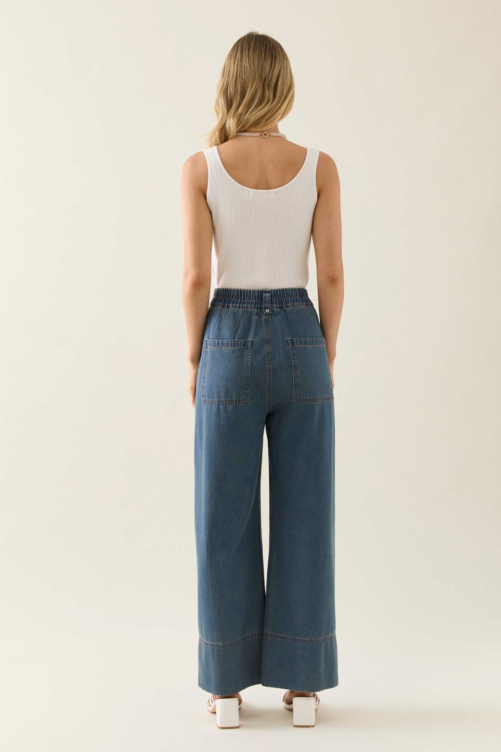 Collection of Isle Of Mine Sophie Denim Pant - Drift in a gallery layout
