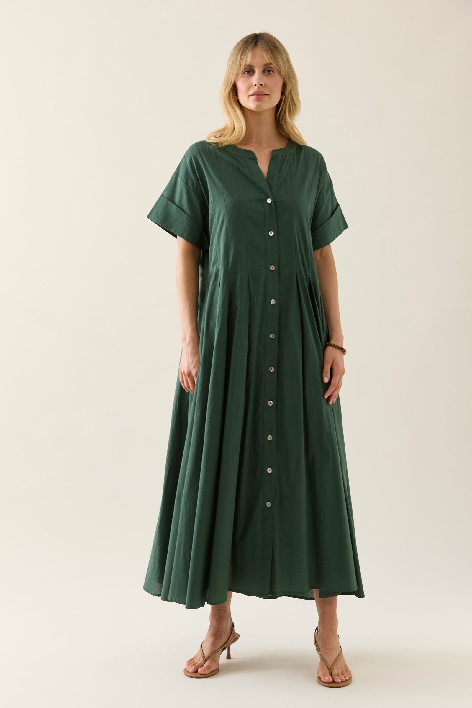 Isle Of Mine Aurora Pleat Maxi - Myrtle