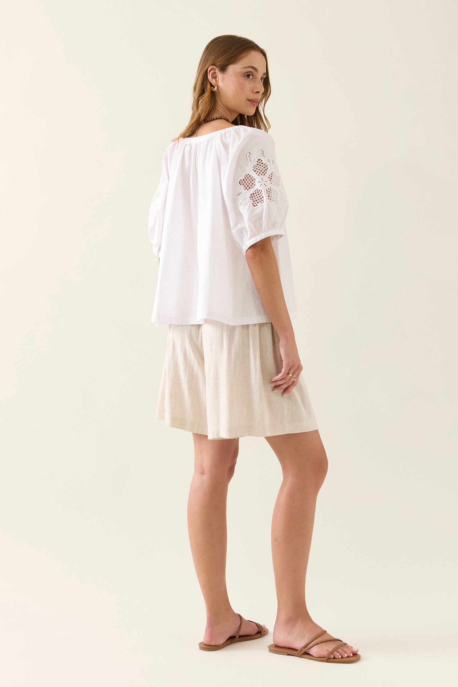 Collection of Isle Of Mine Nilsa Button Top - Lotus in a gallery layout