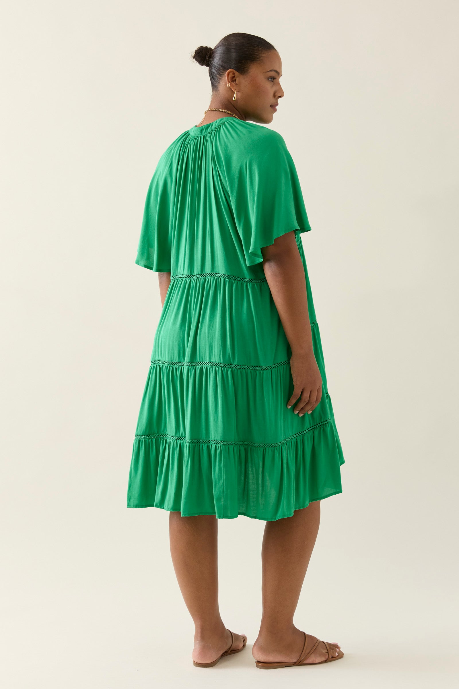 Collection of Isle Of Mine Oline Dress - Green in a gallery layout
