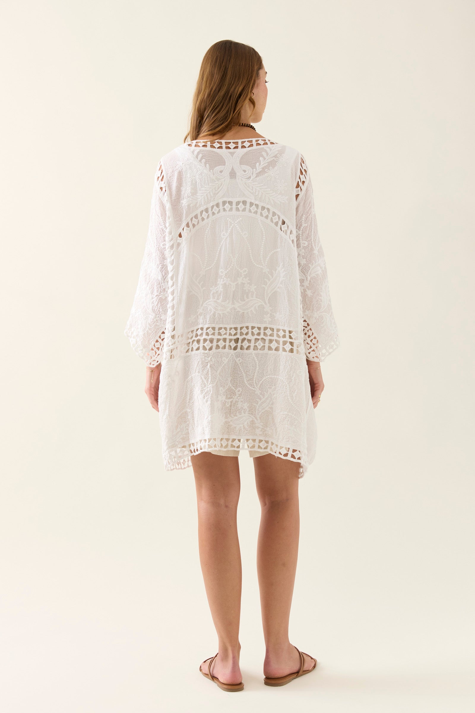 Collection of Isle Of Mine Oline Lace Kimono - Lotus in a gallery layout