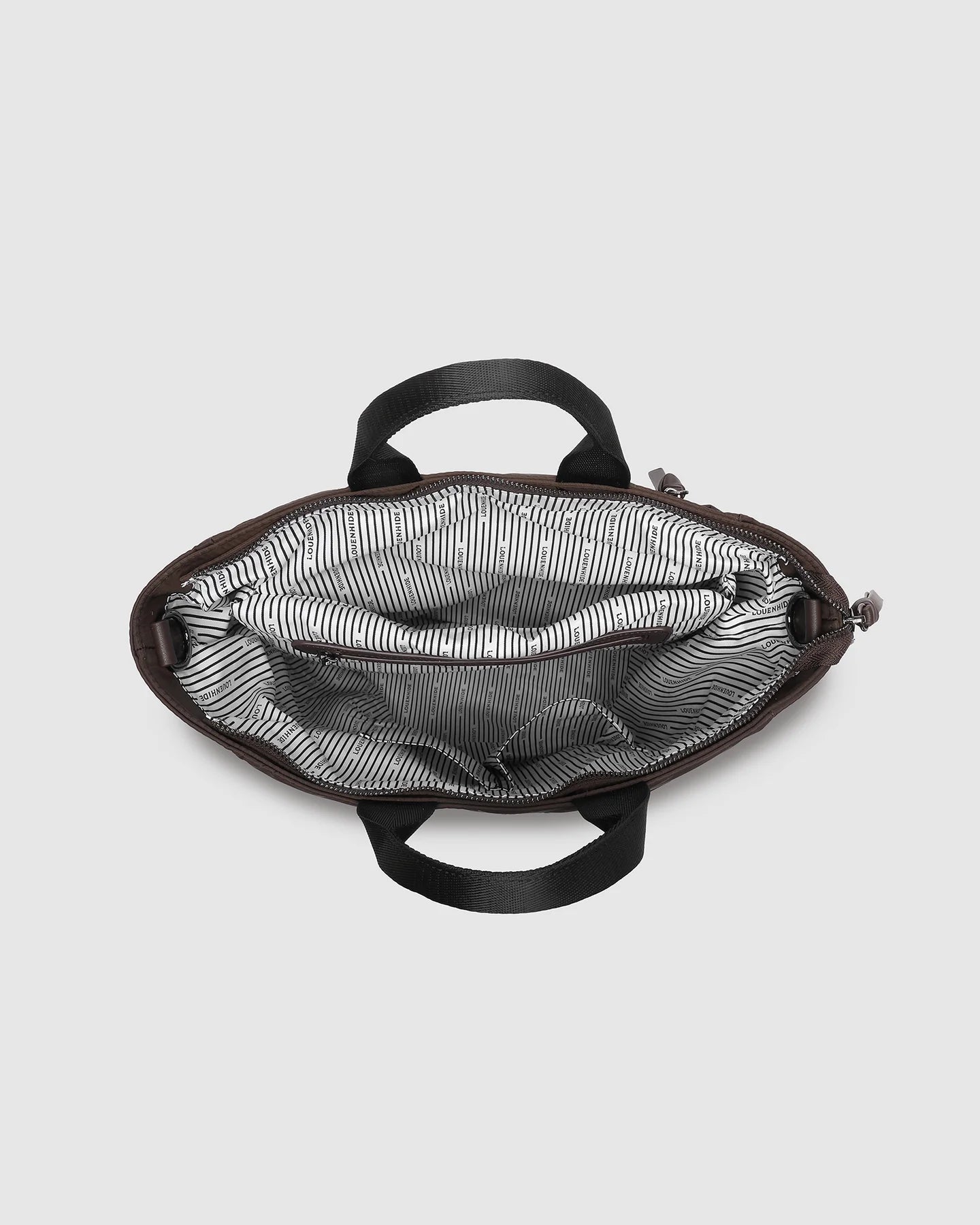 Collection of Louenhide Bronx Nylon Backpack -Chocolate in a gallery layout