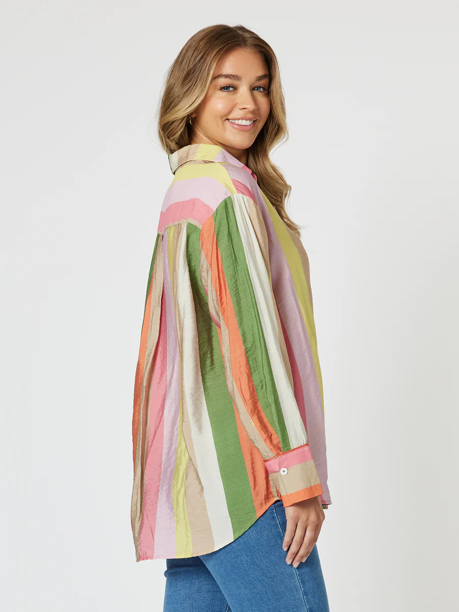 Collection of Threadz Spice Stripe Shirt - Spice in a gallery layout