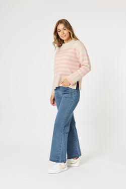 Collection of Threadz Carpenter Stretch Leg Jean - Washed Demin in a gallery layout