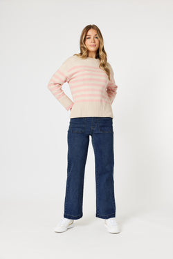 Collection of Threadz Carpenter Stretch Leg Jean - Dark Demin in a gallery layout
