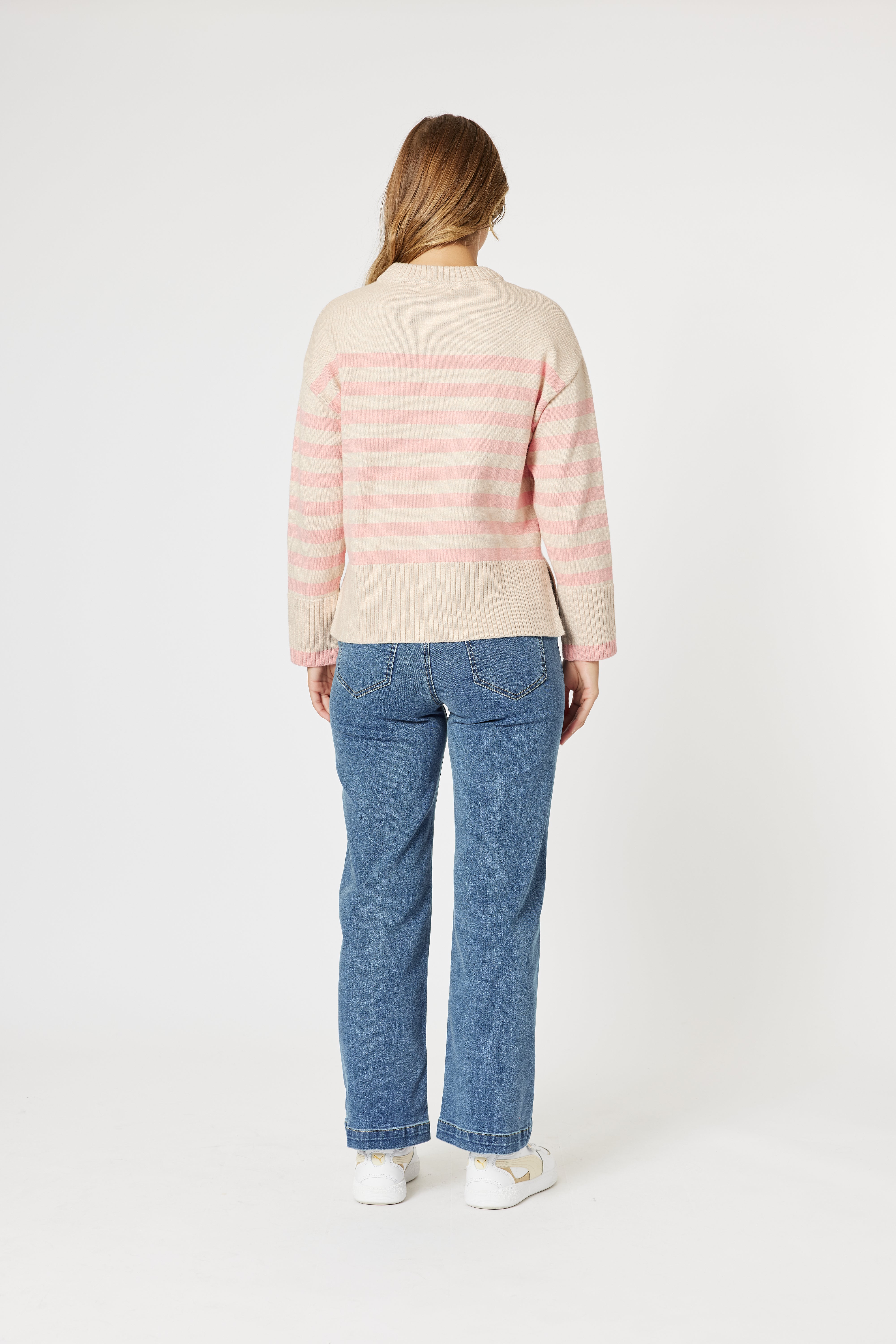 Collection of Threadz Carpenter Stretch Leg Jean - Washed Demin in a gallery layout